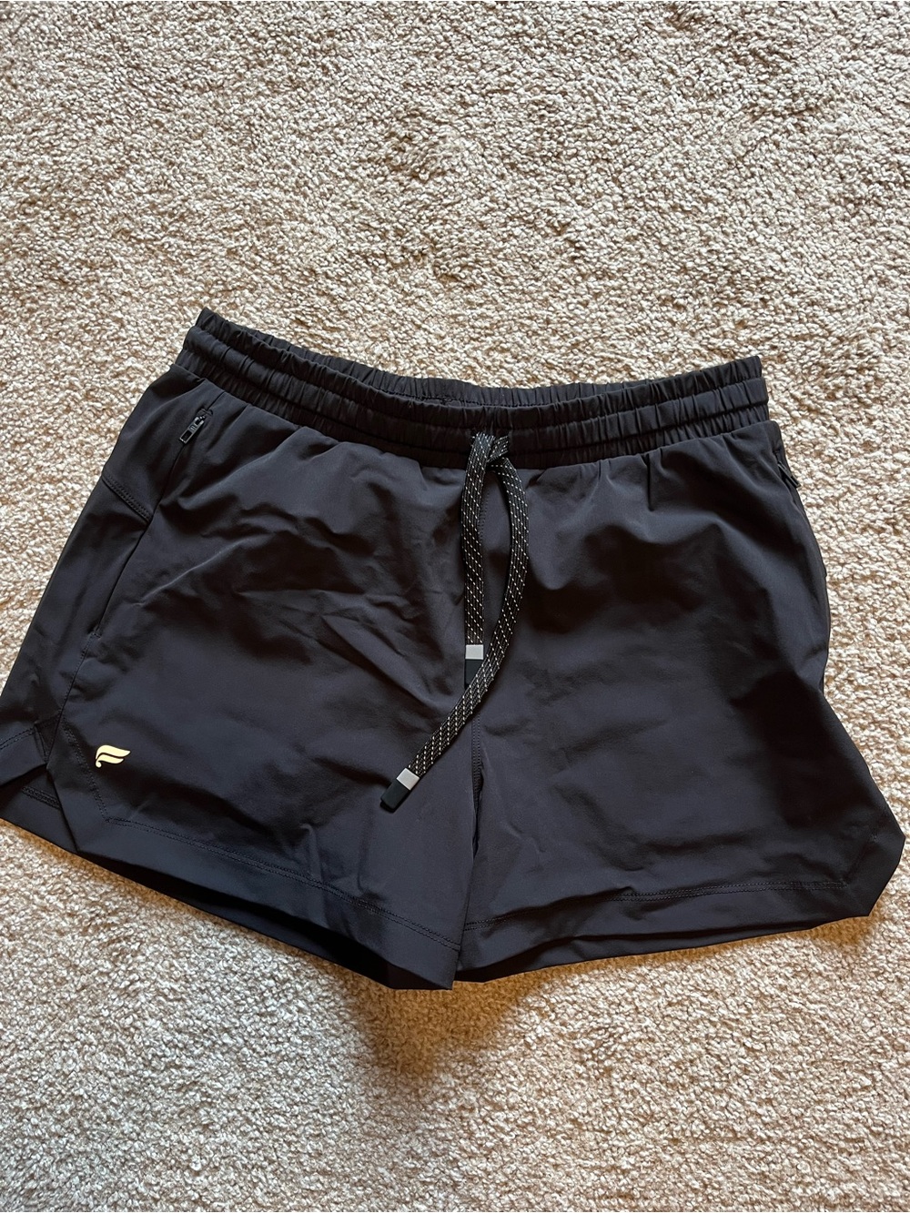 Fabletics Black Athletic Drawstring Shorts